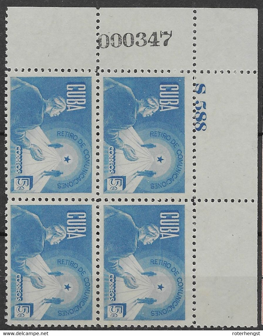 Cuba 1944 Best From Set Mnh ** And Mh * (one Stamp) All Disturbed Or Heated Gum - Plate And Counting Number On Border - Nuovi