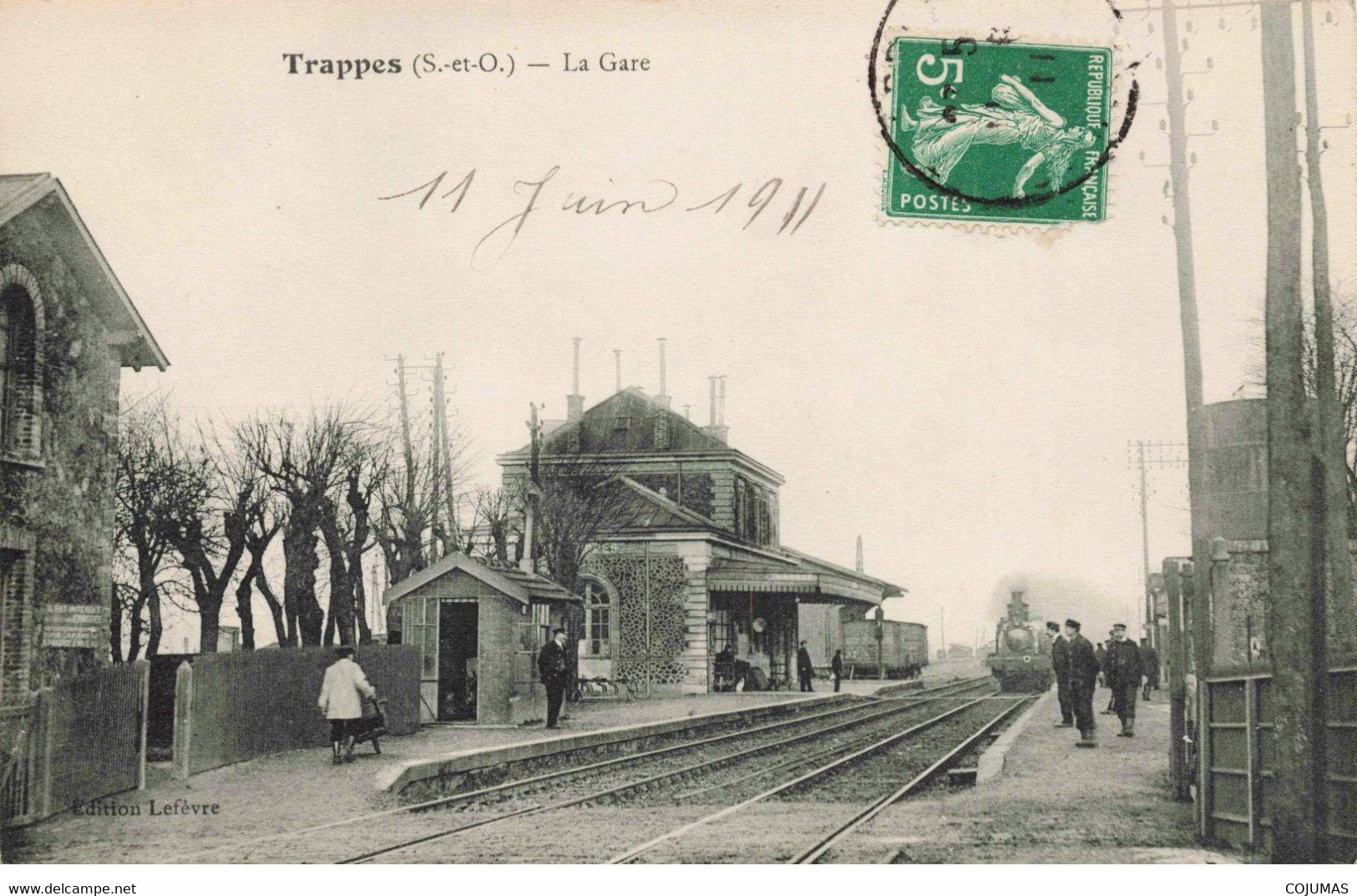 78 - TRAPPES - S00414 - La Gare - Train - L1 - Trappes