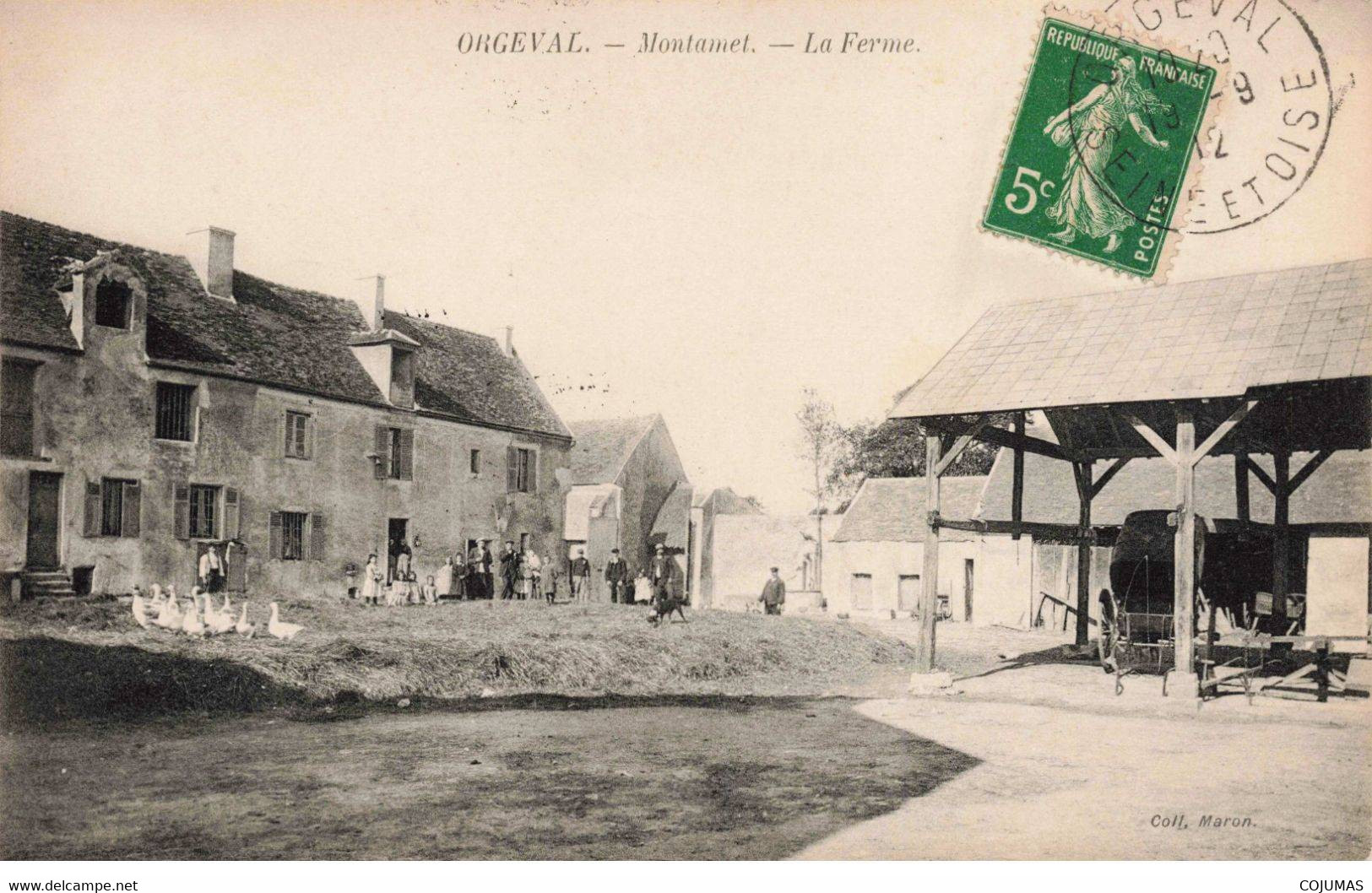 78 - ORGEVAL - S00417 - Montamet - La Ferme - Agriculture - Oies - L1 - Orgeval