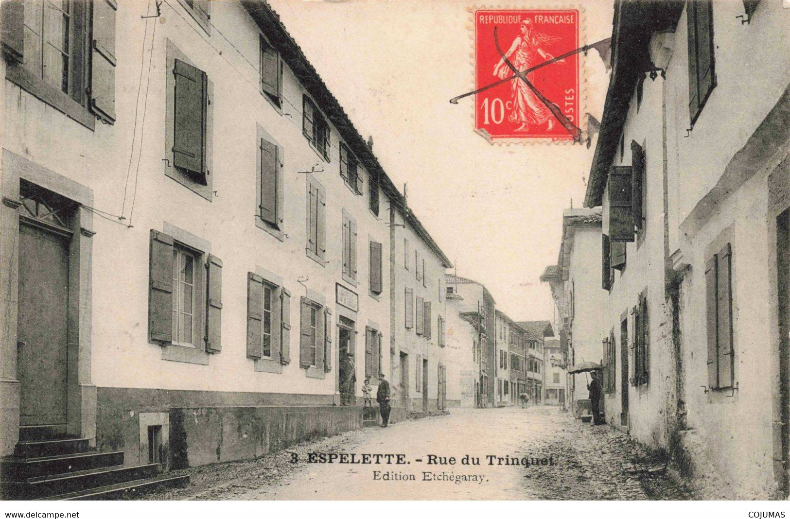 64 - ESPELETTE - S00300 - Rue Du Trinquet - Etchégaray - En L'état - Décollée - L1 - Espelette