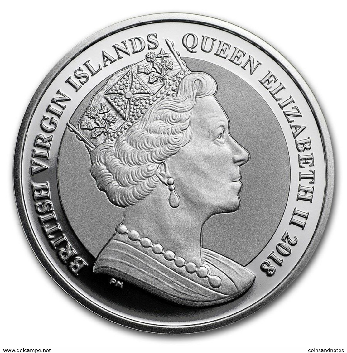 British Virgin Island 2018 - 1 Troy Oz Silver Pegasus Series 2nd Issue Pobjoy Mint - Isole Vergini Britanniche
