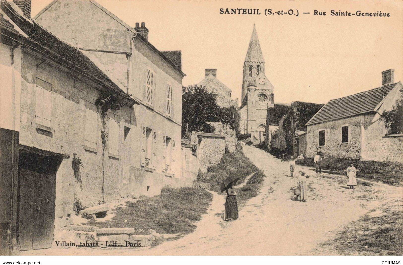 95 - SANTEUIL - S00629 - Rue Sainte Geneviève - Eglise - Villain -  L1 - Santeuil