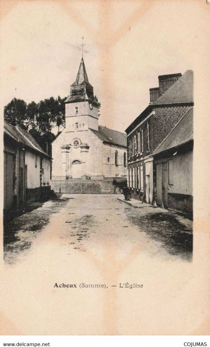 80 - ACHEUX - S02384 - L'Eglise - L2 - Acheux En Amienois