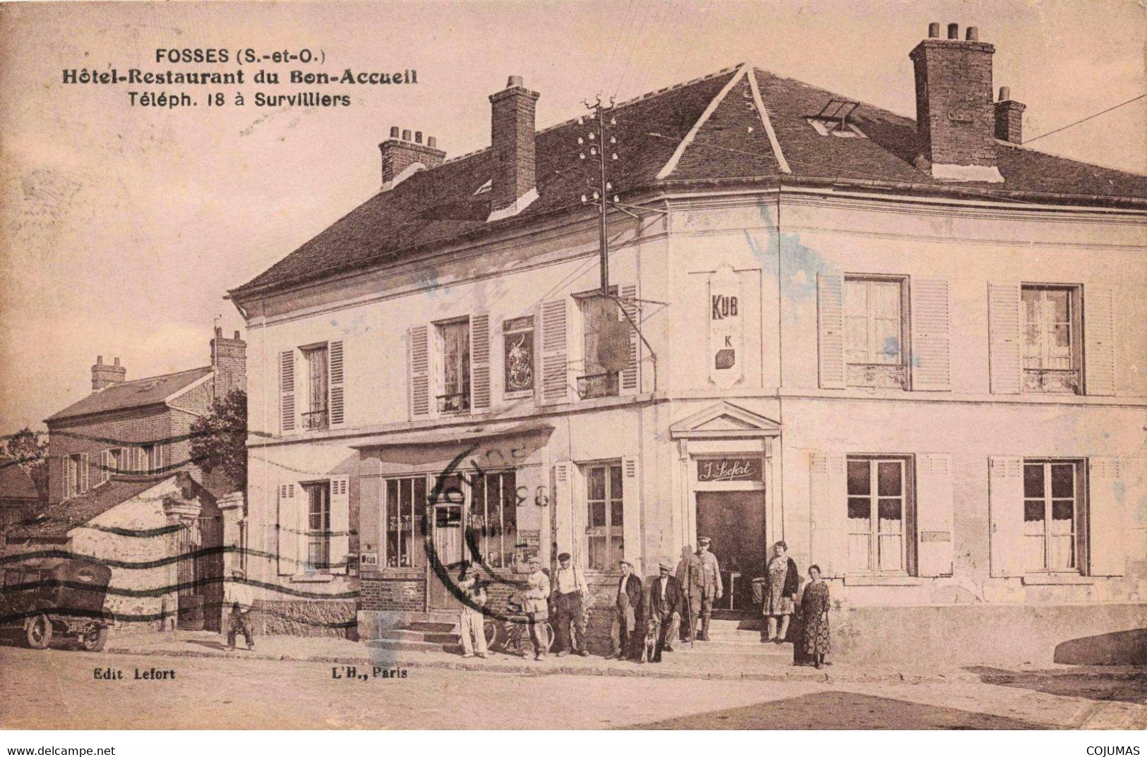 95 - FOSSES - S02496 - Hôtel Restaurant Du Bon Accueil - Survilliers - Lefort - L2 - Fosses