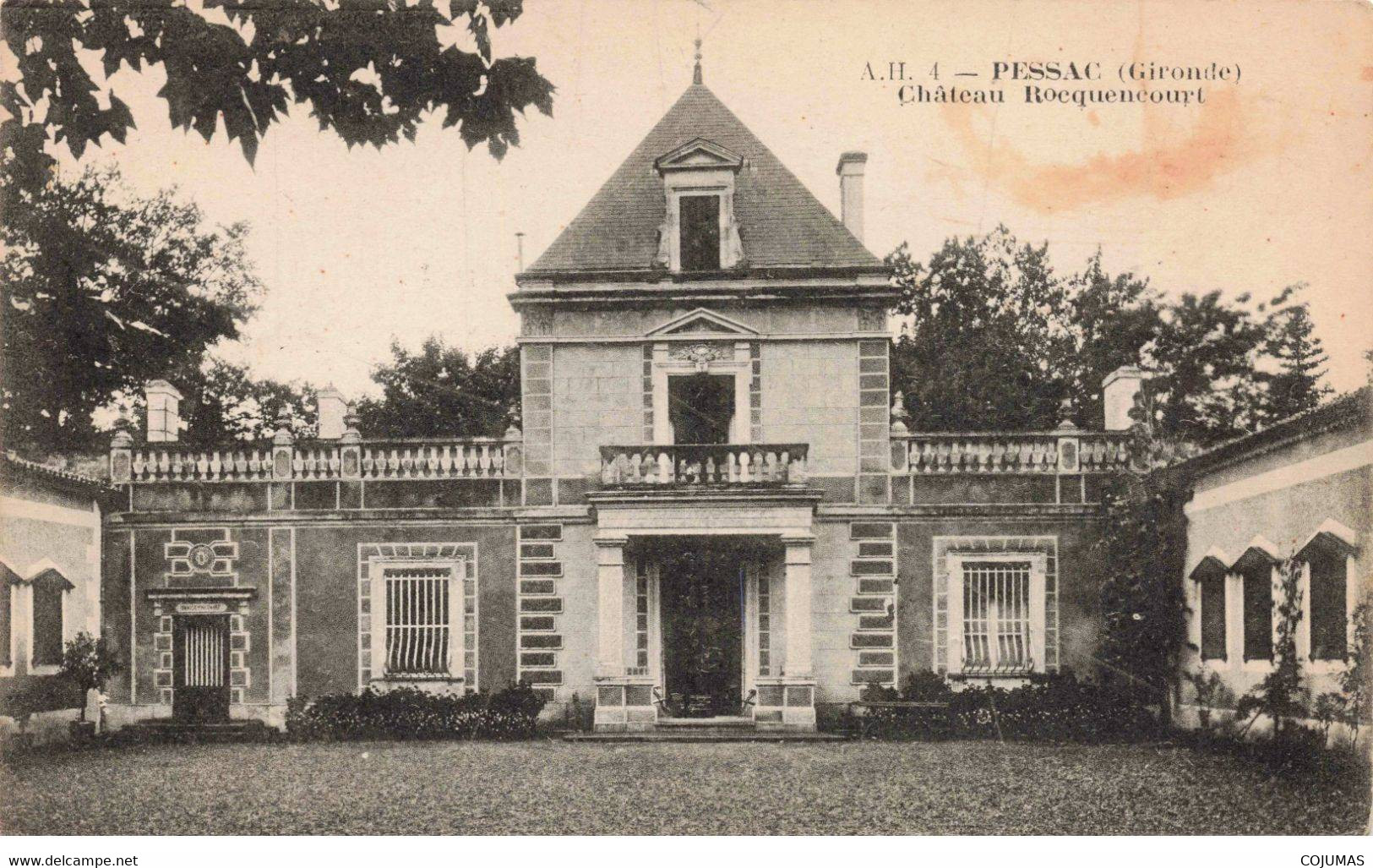 33 - PESSAC - S02829 - Château Rocquencourt - L1 - Pessac