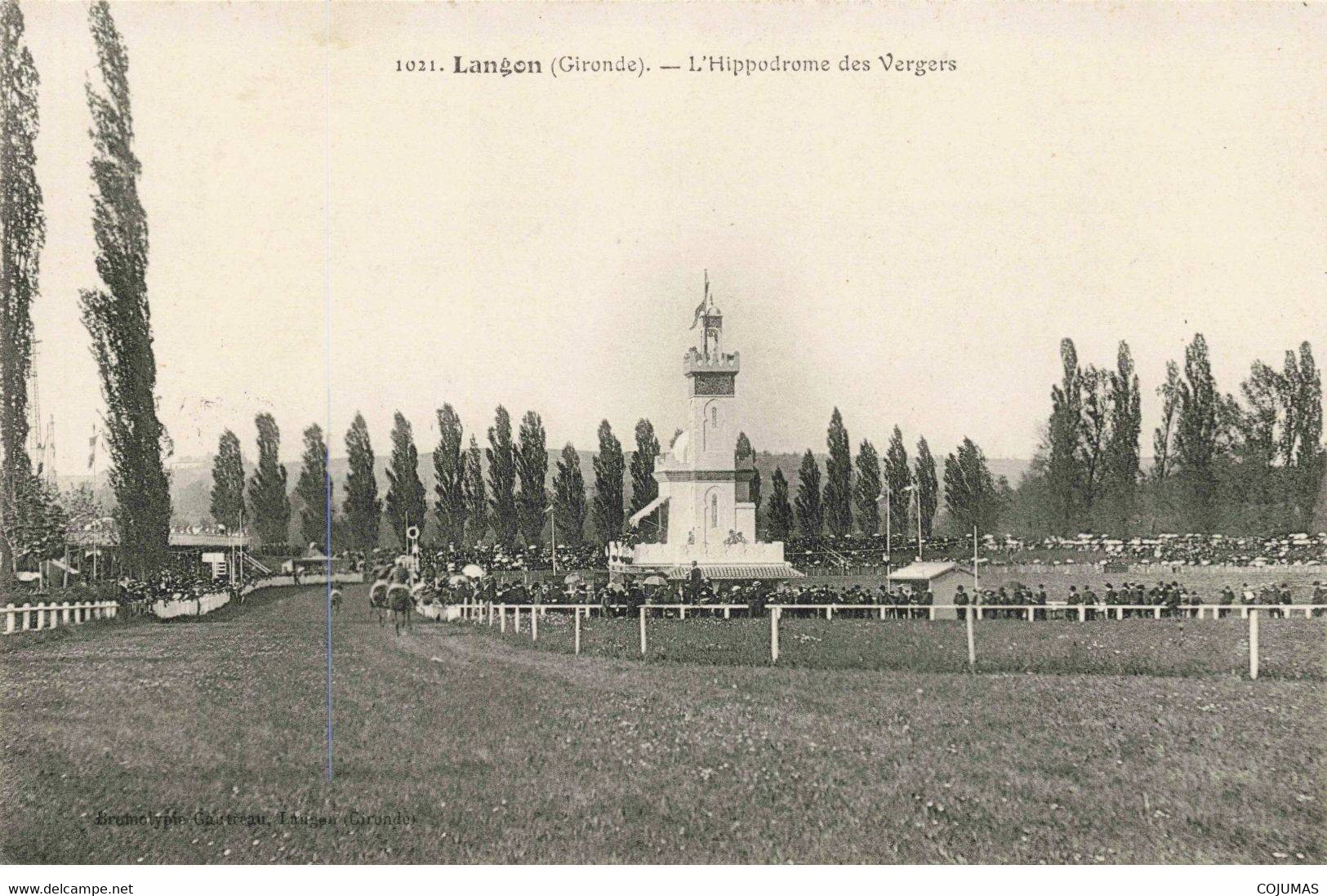 33 - LANGON - S02828 - L'Hippodrome Des Vergers - Chevaux De Course - L1 - Langon