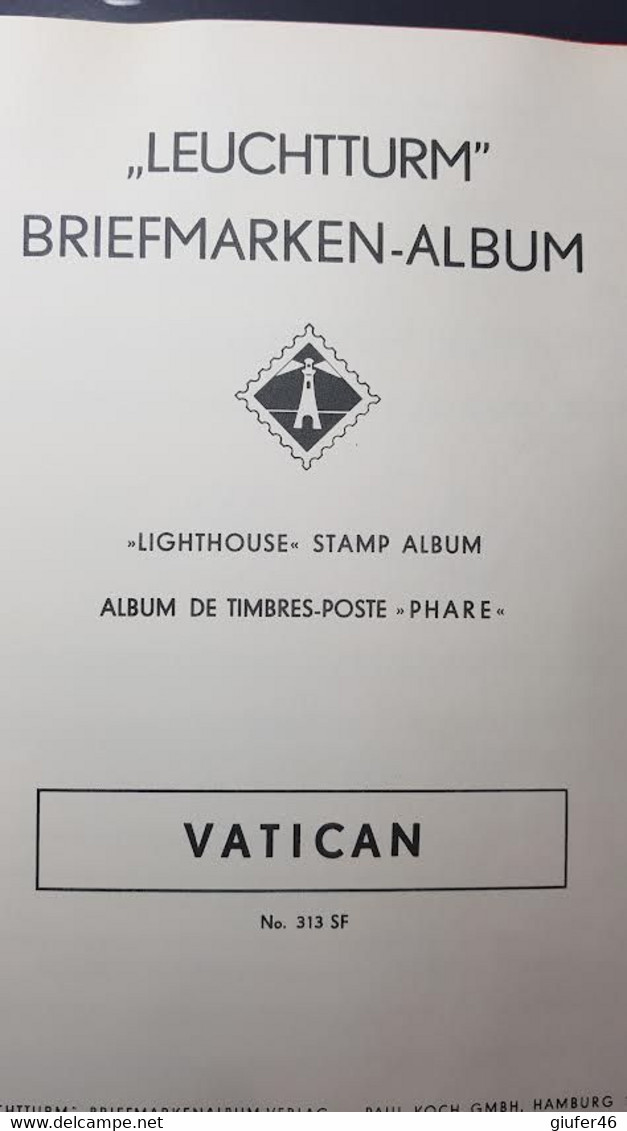 Album Leuchtturm Vatican: Collezione Usati Dal 1929 Al 1979 Non Tutte Le Serie Ma Molte, Vedi Foto A Titolo Di Esempio - Colecciones