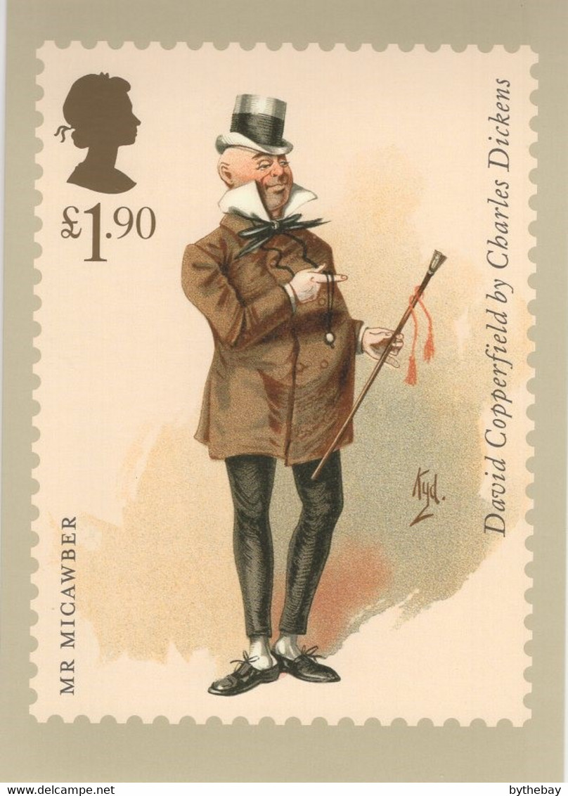 Great Britain 2012 PHQ Card Sc 3042 1.90pd Mr. Micawber Charles Dickens - Cartes PHQ