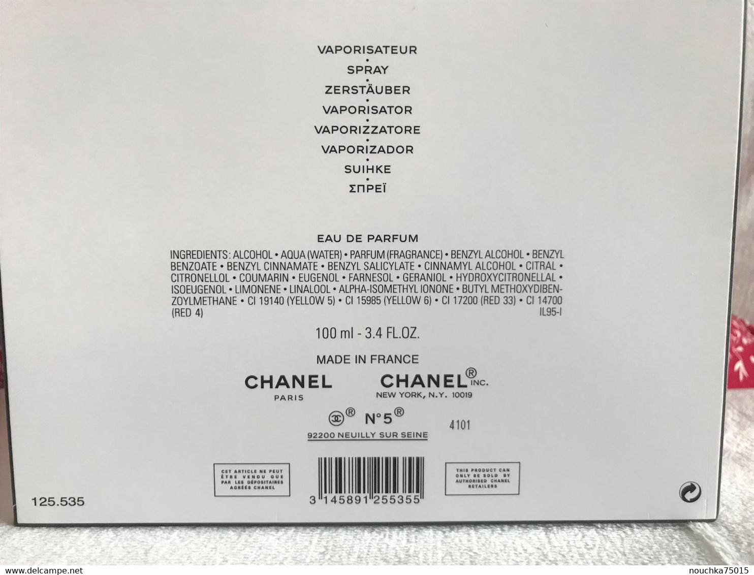Chanel - N°5 Eau de Parfum, édition limitée noël 2019