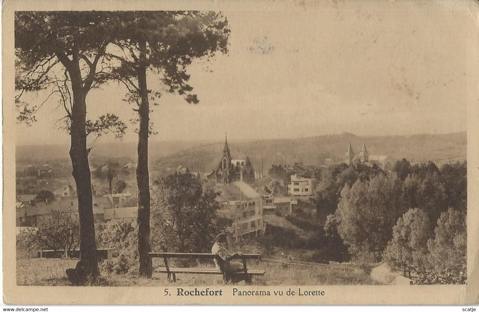 Rochefort   -   Panorama Vu De Lorette   -   1941   Naar   Anvers - Rochefort