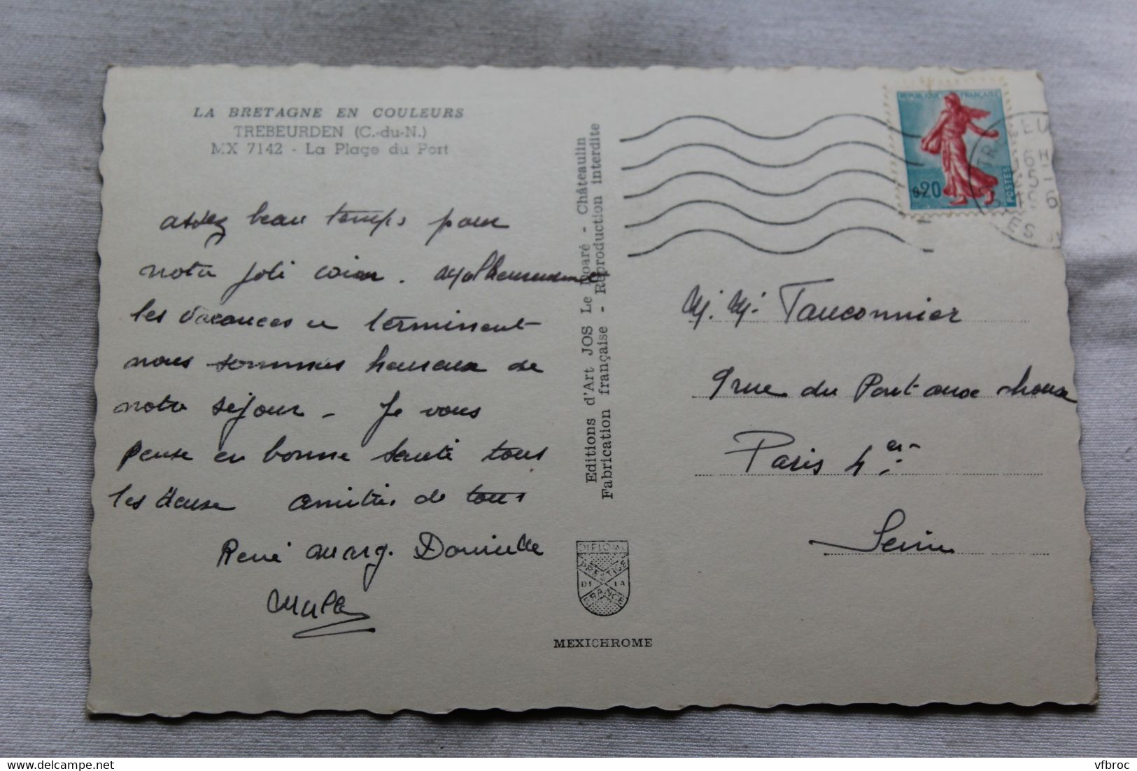 Cpm, Trébeurden, La Plage Du Port, Cotes D'Armor 22 - Trébeurden