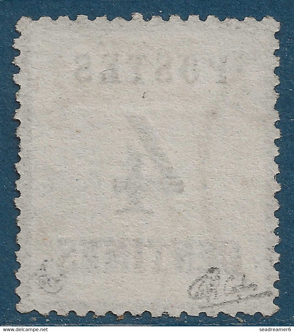 FRANCE Alsace Lorraine Occupation N°3b 4c Gris Burelage Renrversé Oblitération Allemande De Strasbourg TTB Signé Calves - Used Stamps