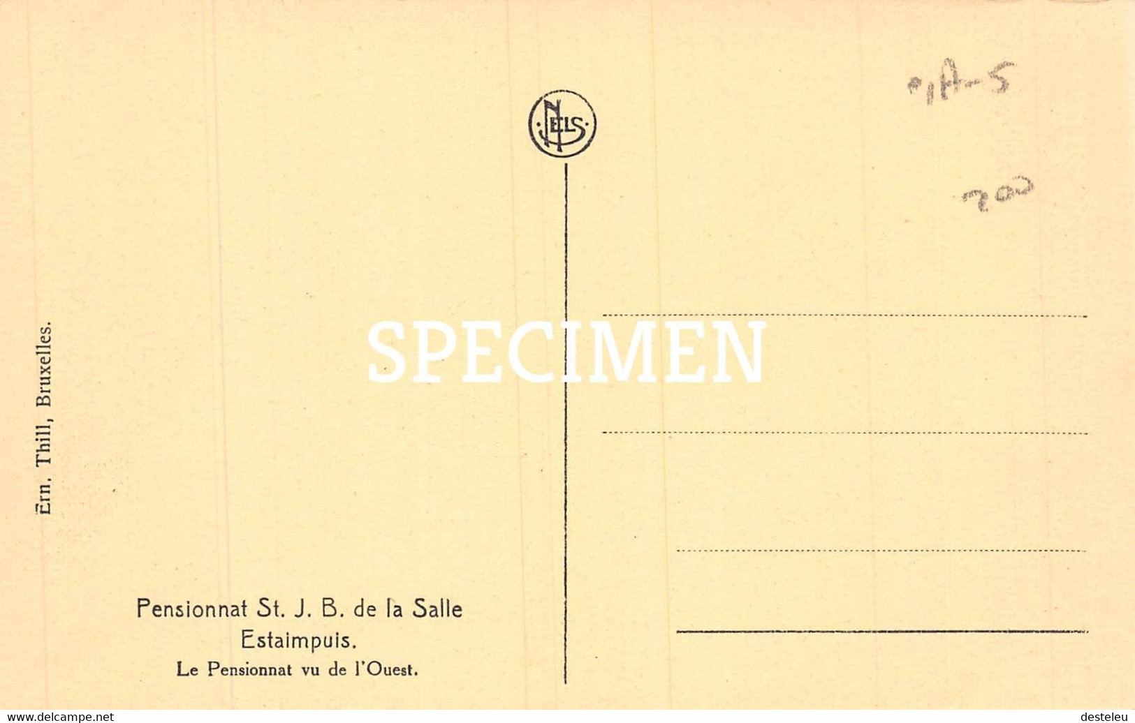 Pensionnat St. J.B. De La Salle Vue De L'Ouest - Estaimpuis - Estaimpuis