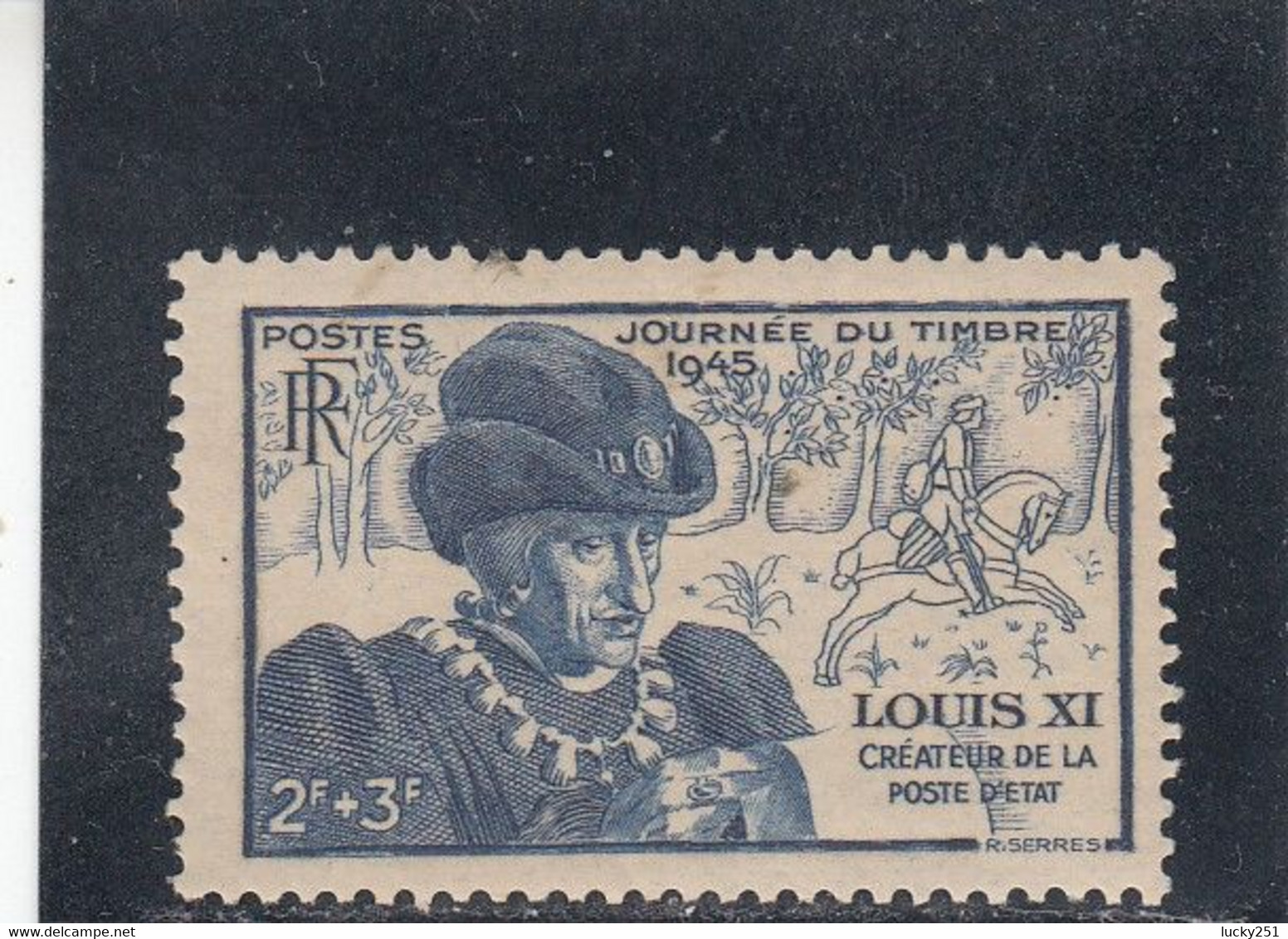 France - Année 1945 - Neuf** - N°YT 743** - Louis XI - Neufs