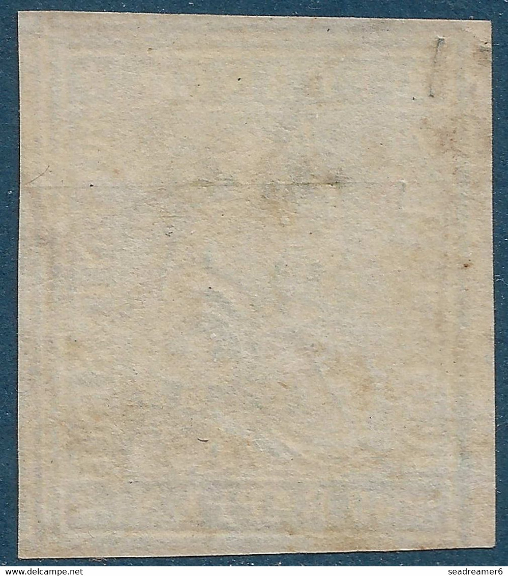 Suisse Déesse Assise Non Dentelé N°30 Fil Vert Papier épais Oblitéré Dateur Tres Grandes Marges Plusieurs Voisins TTB - Used Stamps