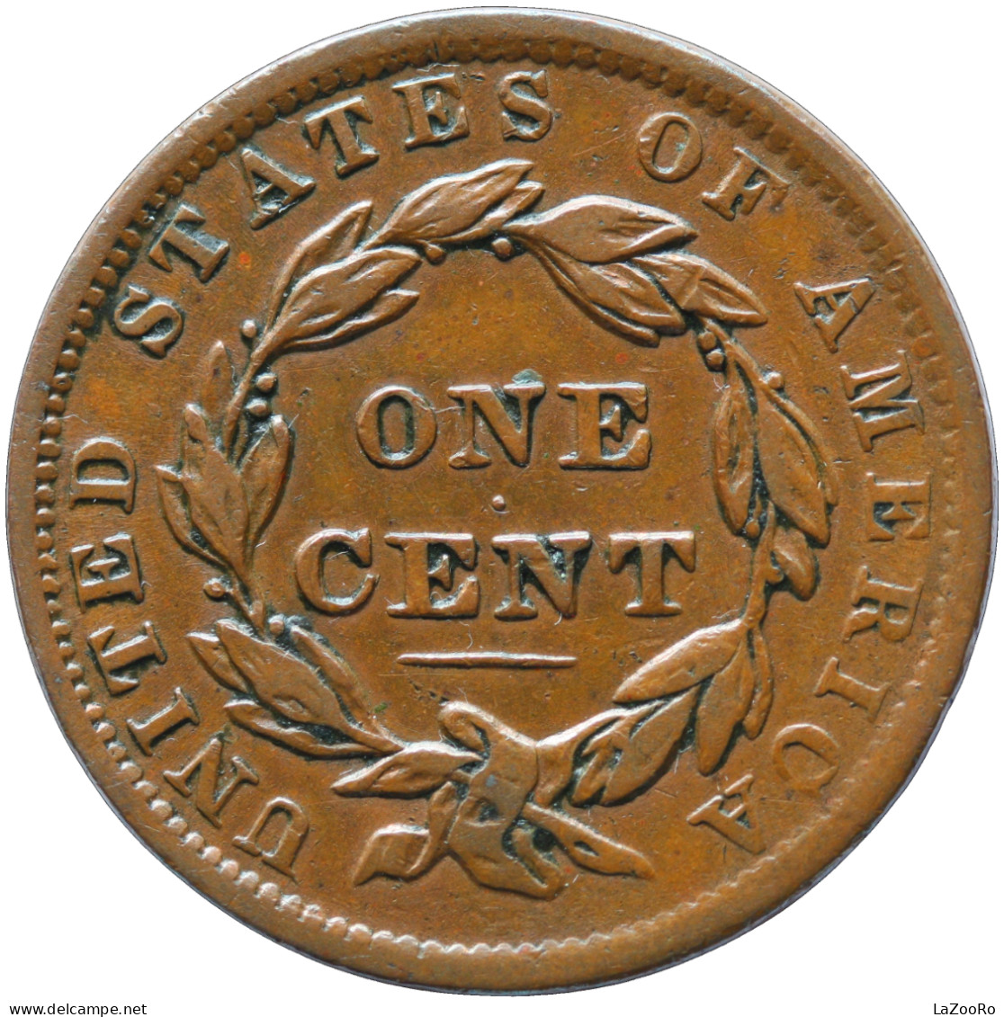 LaZooRo: United States 1 Cent 1837 UNC Date, Lips & Nose Job Errors, Rare - 1816-1839: Coronet Head (Tête Couronnée)