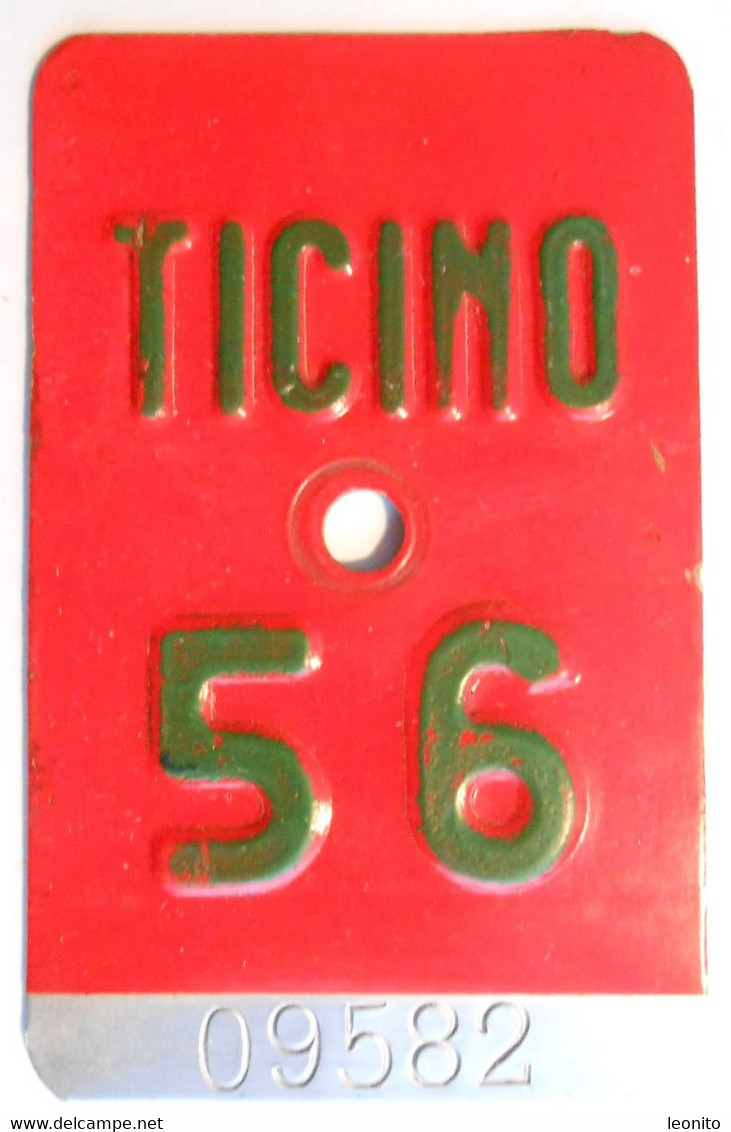 Velonummer Tessin Ticino TI 56 - Number Plates