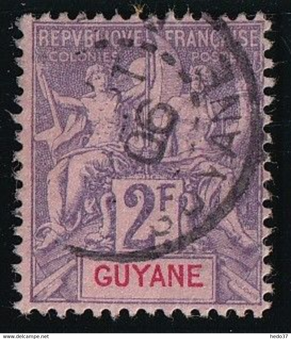Guyane N°48 - Oblitéré - TB - Usados