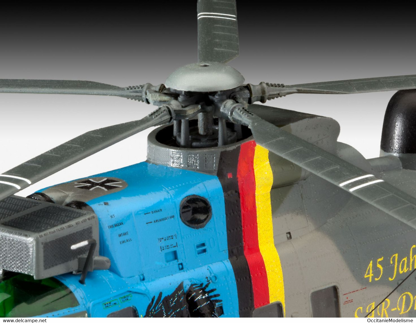 Revell - SET SAR DGzRS Berlin + SEA KING "Good Bye" + Peinture + Colle Maquette Kit Plastique Réf. 05683 Neuf NBO 1/72 - Boten