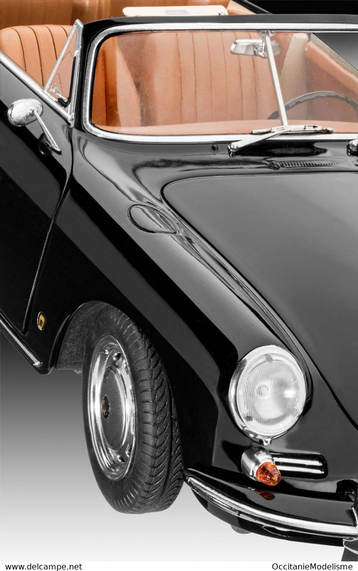 Revell - PORSCHE 356 C Cabriolet Maquette Kit Plastique Réf. 07043 Neuf NBO 1/16 - Auto's