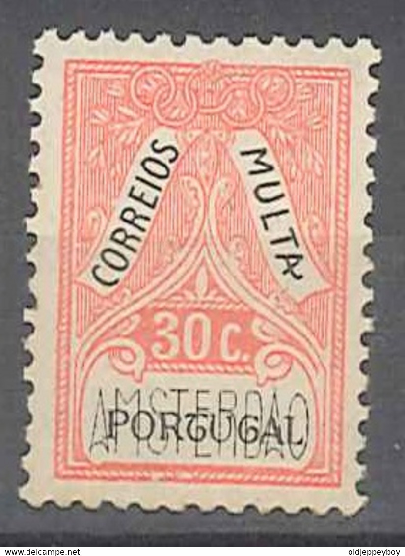 PORTUGAL TAXE Multa 1928 30 C Rouge / Noir : 9 E Jeux Olympiques AMSTERDAM /  Olympics Games MNH Postfresh - Estate 1928: Amsterdam