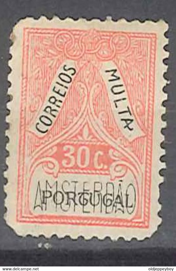 PORTUGAL TAXE Multa 1928 30 C Rouge / Noir : 9 E Jeux Olympiques AMSTERDAM /  Olympics Games MNH Postfresh - Verano 1928: Amsterdam