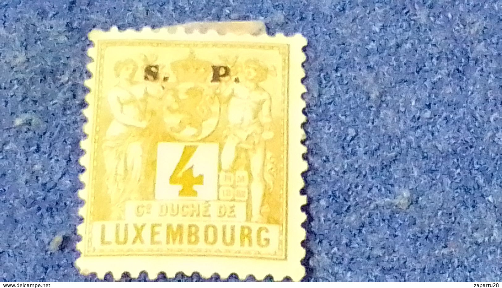 LÜKSEMBURG-1895-4C  SÜRSARJLI   DAMGASIZ-RESMİ PUL - 1895 Adolfo Di Profilo