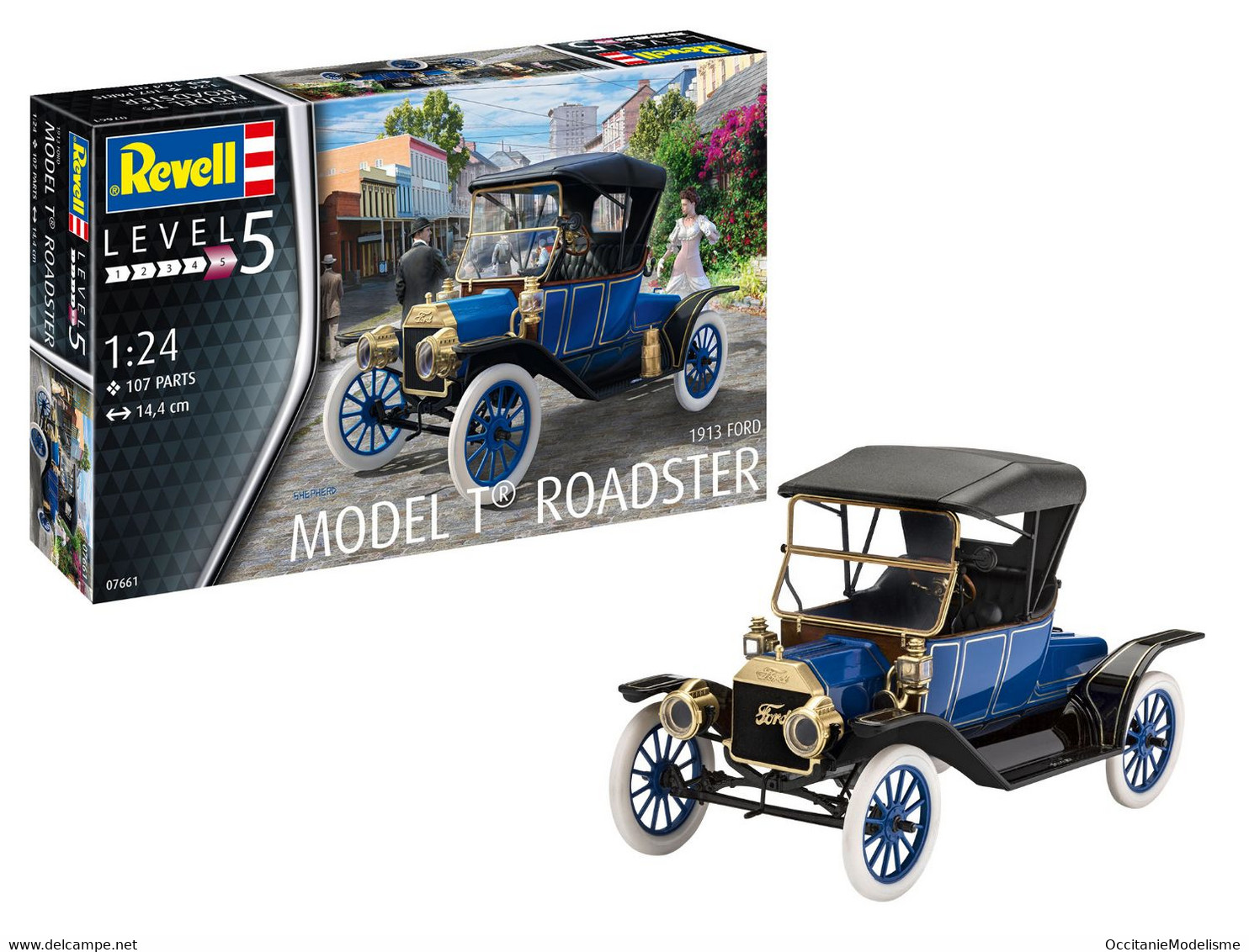 Revell - FORD MODEL T Roadster 1913 Maquette Kit Plastique Réf. 07761 Neuf 1/24 - Voitures