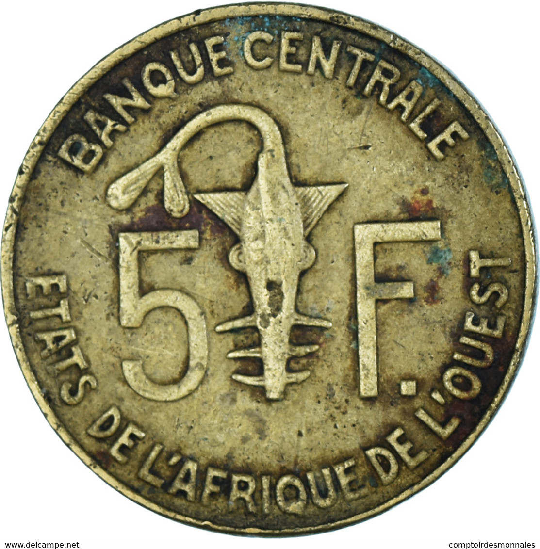 Monnaie, Communauté économique Des États De L'Afrique De L'Ouest, 5 Francs - Costa De Marfil