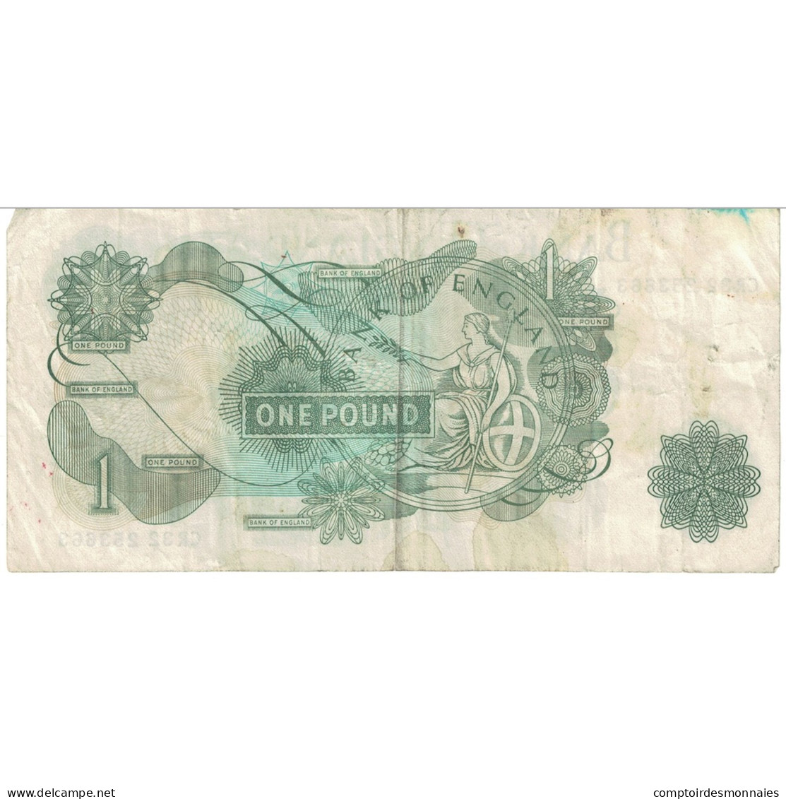 Billet, Grande-Bretagne, 1 Pound, Undated (1970-77), KM:374g, TB - 1 Pond