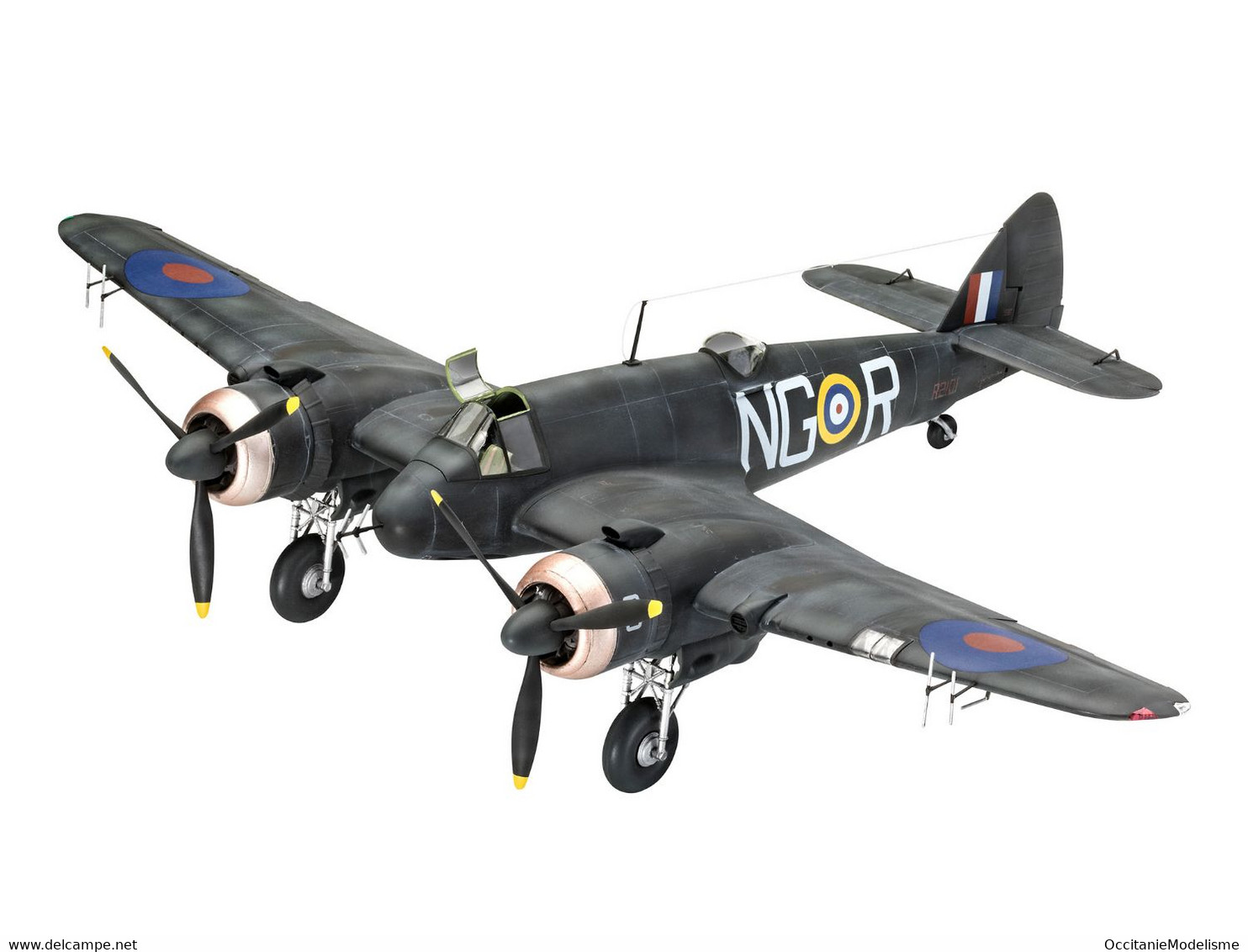 Revell - BRISTOL BEAUFIGHTER IF NIGHTFIGHTER RAF Maquette Avion Kit Plastique Réf. 03854 Neuf NBO 1/48 - Vliegtuigen