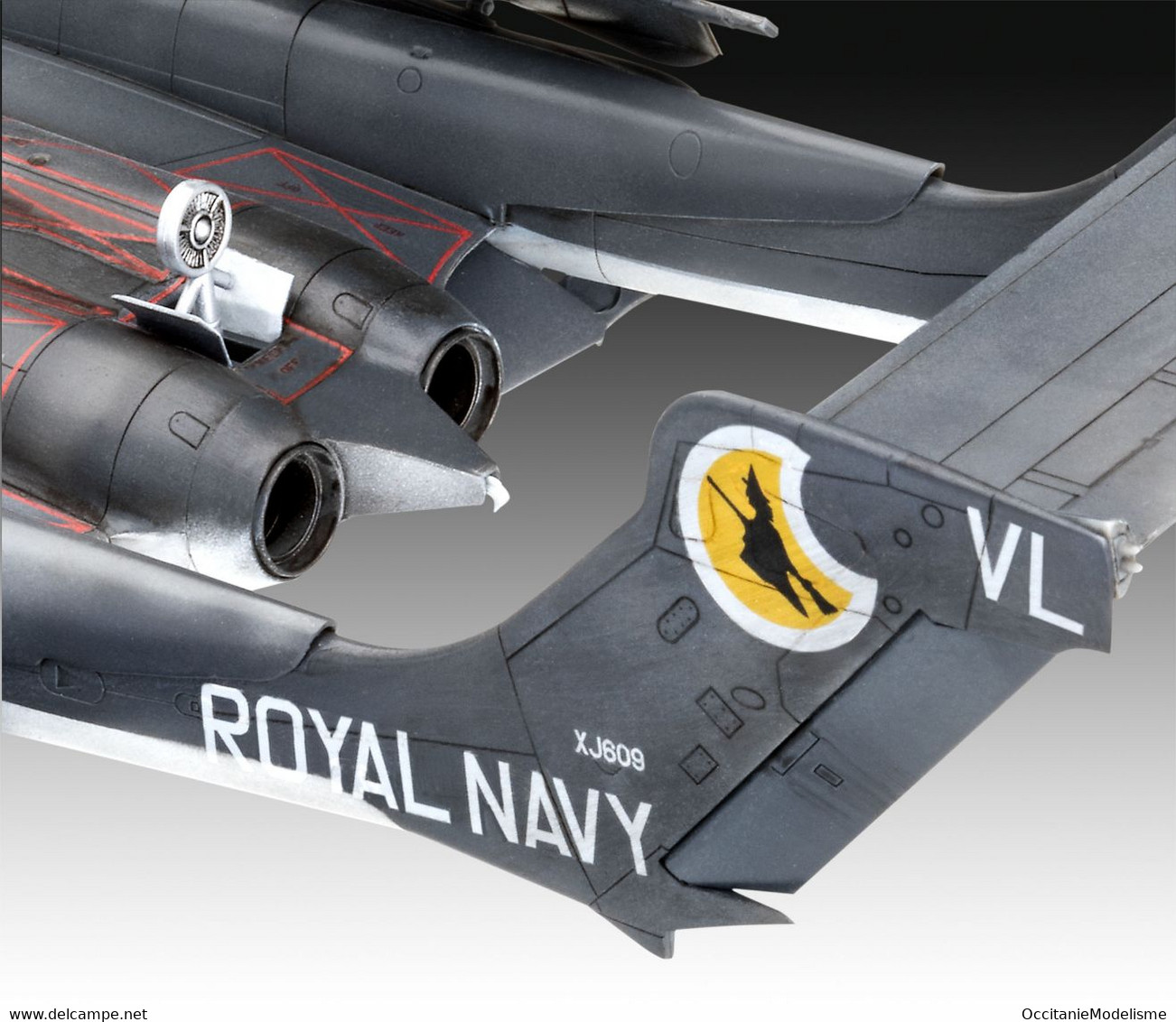 Revell - SET SEA VIXEN FAW 2 Royal Navy + Peintures + Colle Maquette Kit Plastique Réf. 63866 Neuf NBO 1/72 - Vliegtuigen