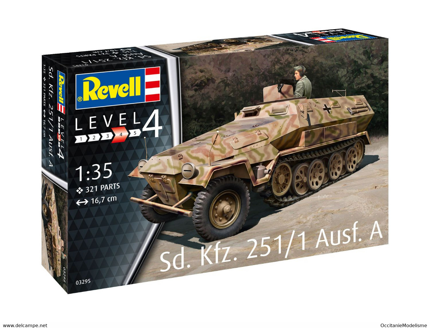 Revell - Semi-chenillé Sd. Kfz. 251/1 Ausf. A Maquette Militaire Kit Plastique Réf. 03295 Neuf NBO 1/35 - Véhicules Militaires