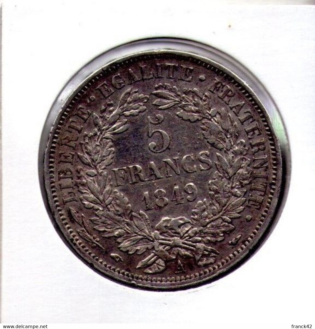 France. Ceres. 5 Francs 1849 A - 5 Francs