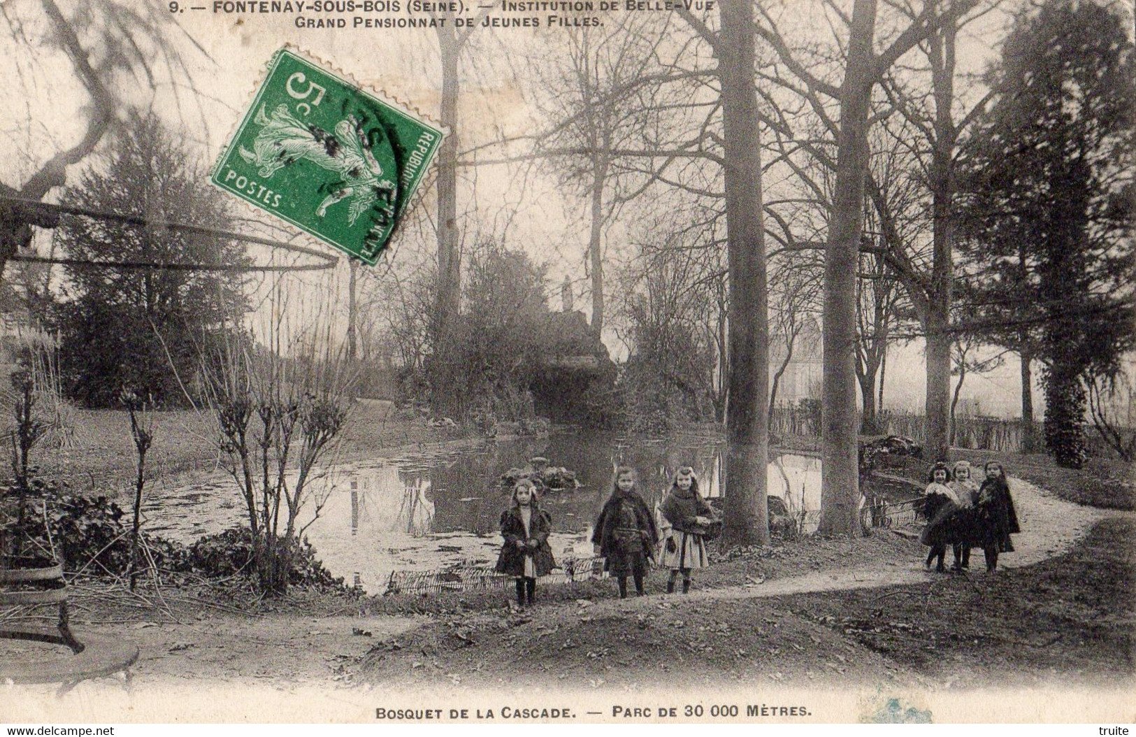 FONTENAY-SOUS-BOIS INSTITUTION DE BELLE-VUE GRAND PENSIONNAT DE JEUNES FILLES - Fontenay Sous Bois