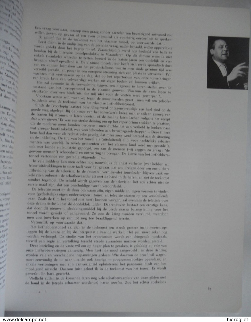 TONEEL - Themanummer Tijdschrift WEST-VLAANDEREN 1958 Nr 2 Volkstoneel Dierickx Poppe Vercnocke Gabriël Marcel - Théâtre