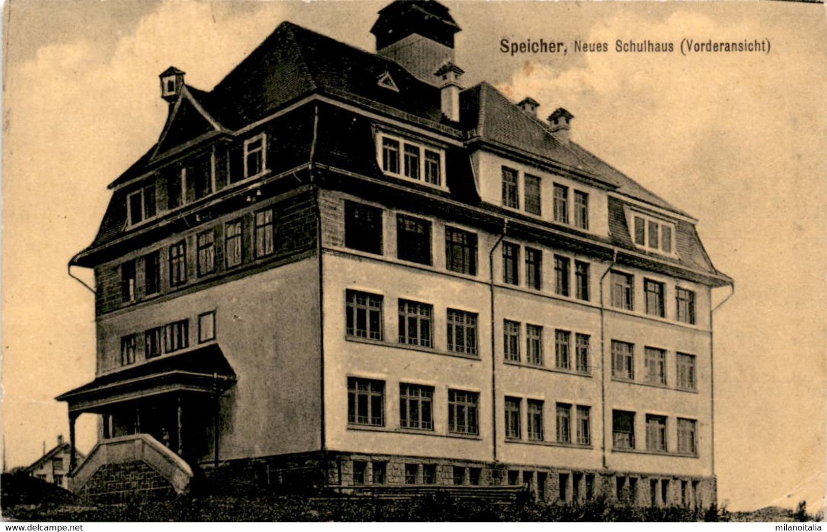 Speicher - Neues Schulhaus (Vorderansicht) * 7. 5. 1901 - Speicher