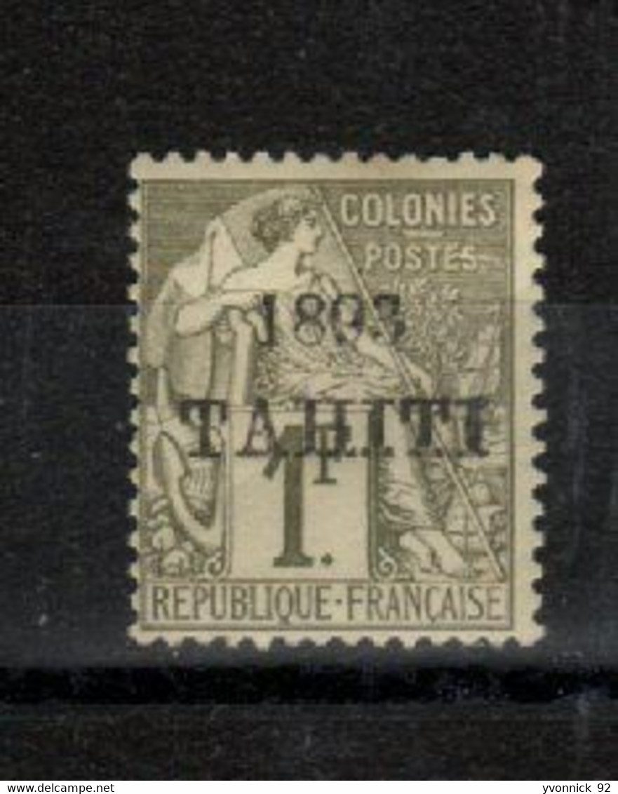 Tahiti _ (1893 ) -  1 F Vert - N°30 - Neufs