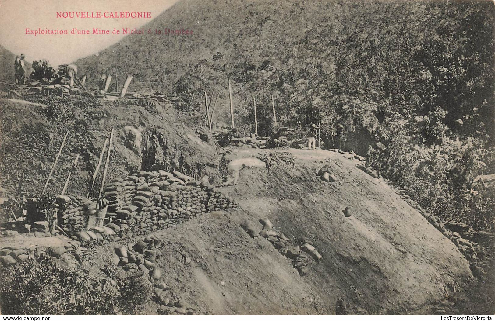 CPA NOUVELLE CALEDONIE - Exploitation D'une Mine De Nickel à  La Dumbea - Pub A La Providence Confiserie - Nueva Caledonia