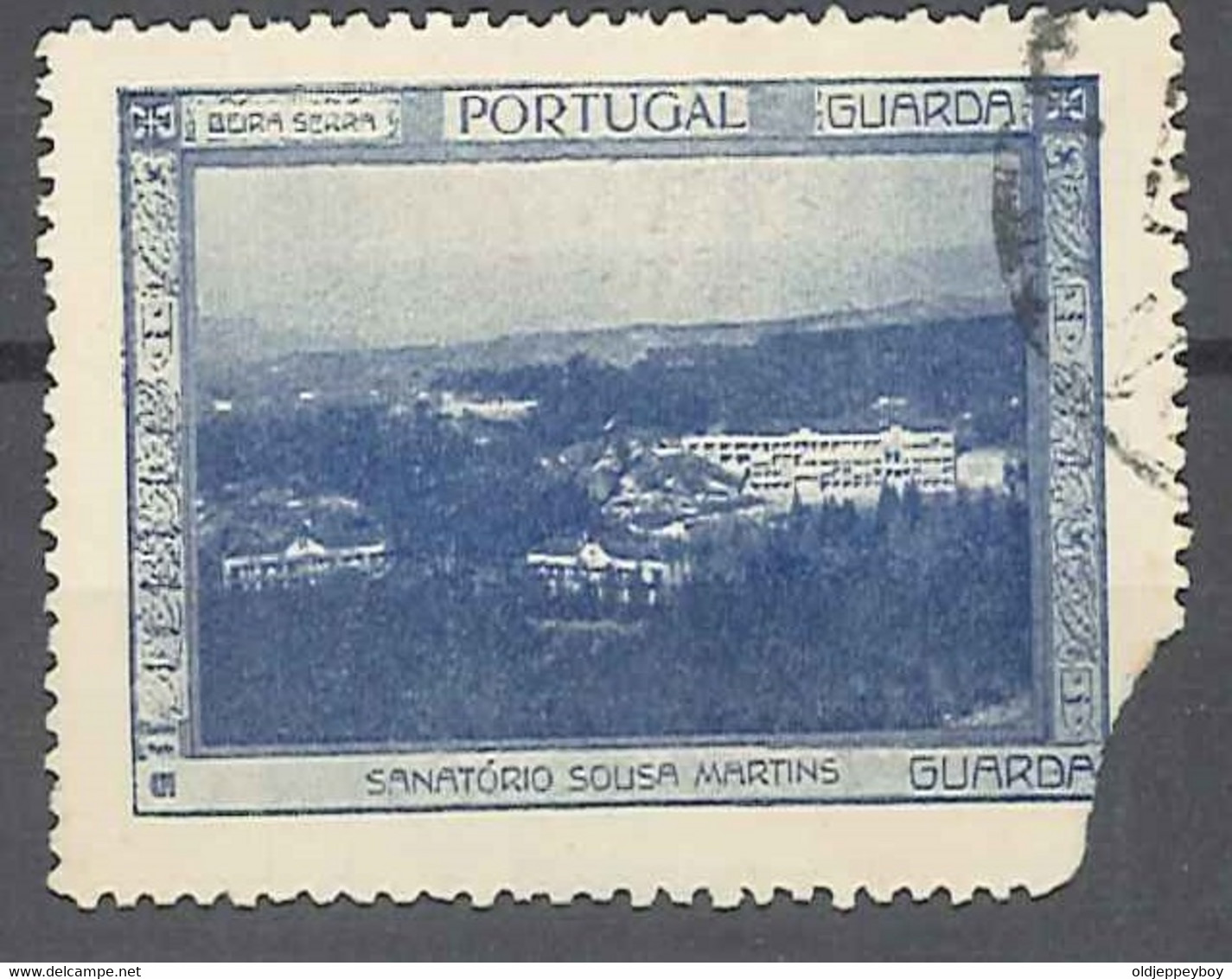 Vinheta Do Sanatório Sousa Martins Guarda  . Vignette  Cinderella Portugal - Unused Stamps