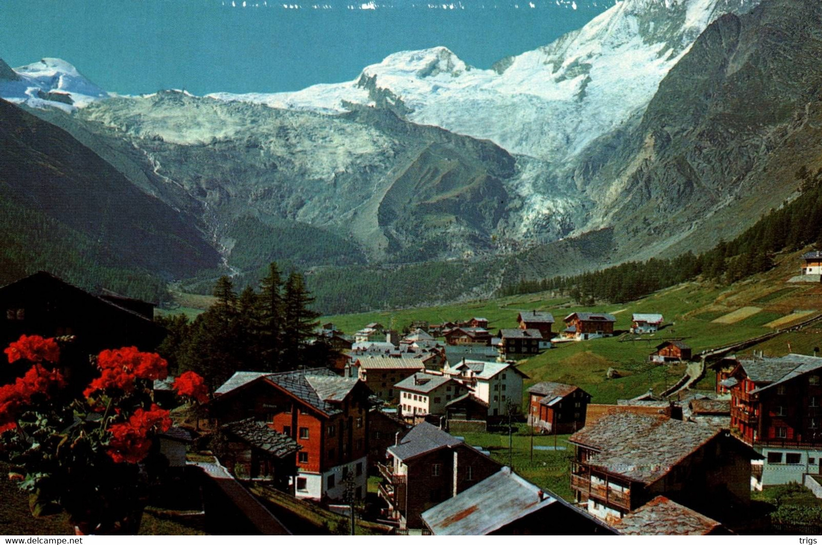 Saas Fee (gegen Fee Gletscher) - Allalinhorn, Alphubel & Täschhorn - Täsch