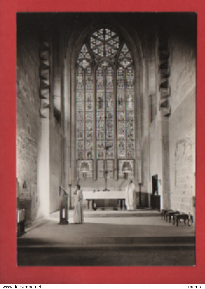 CPM - Abbaye D'Hauterive  -  Vitrail XIVe Siècle  - Messe Conventuelle - Hauterive