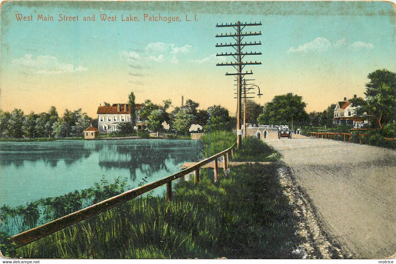 LONG ISLAND - West Main Street And West Lake, Patchogue. - Long Island