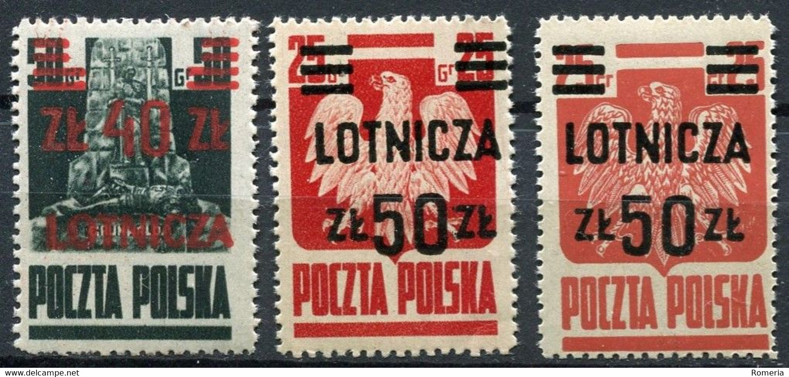 Pologne - 1925 -> 1948 - Lot Timbres Poste Aérienne ** Et Oblitérés - Voir Description - Gebraucht