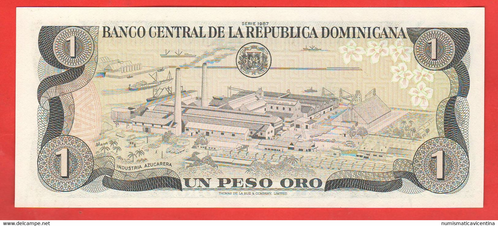 Domenicana Republica 1 Peso Oro 1987 Duarte - Dominicaine