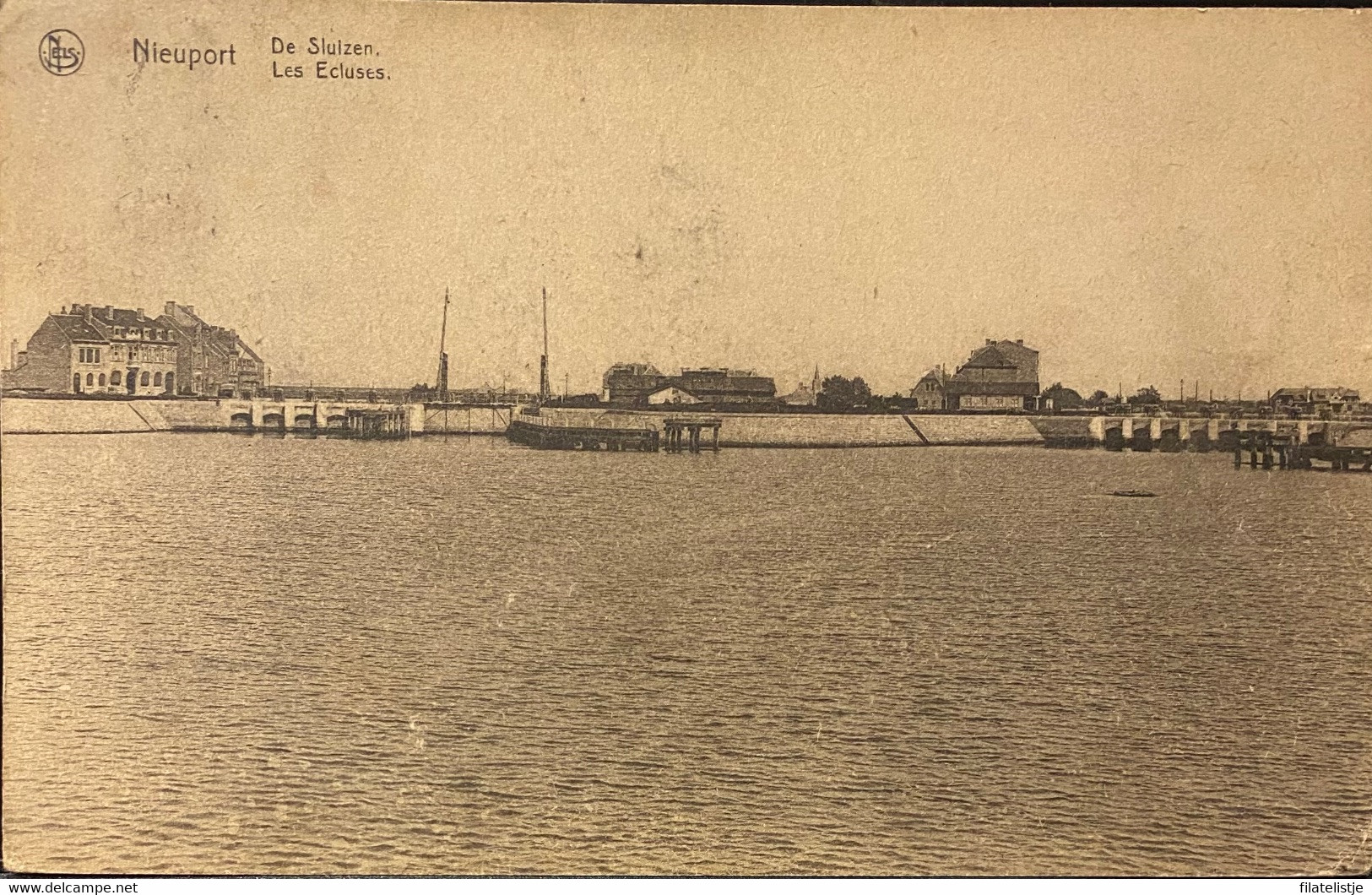 Nieuwpoort De Sluizen Gelopen 1924 - Nieuwpoort