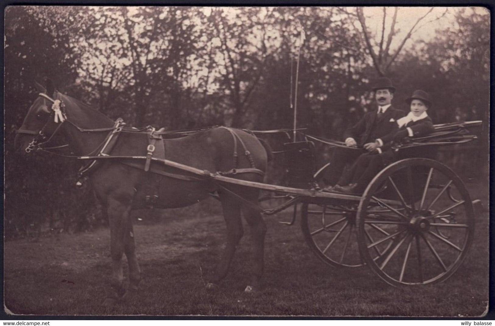 +++ Photo Carte - Phot. Blanvalet De FLERON - Attelage Cheval   // - Fléron