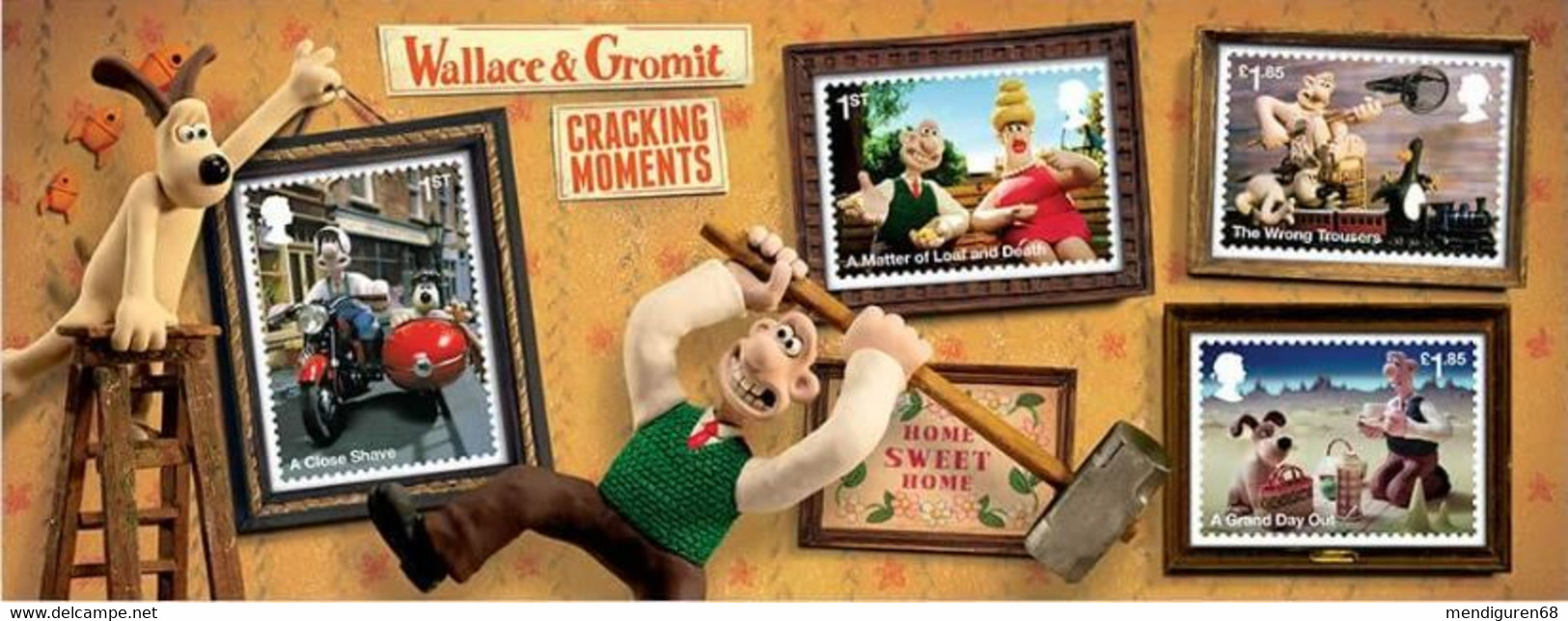 GROSSBRITANNIEN GRANDE BRETAGNE GB 2022 MS AARDMAN CLASSIC WALLACE&GROMIT MNH SG MS4731 MI B5064-67 YT F5455-8 SN SH4292 - Ongebruikt