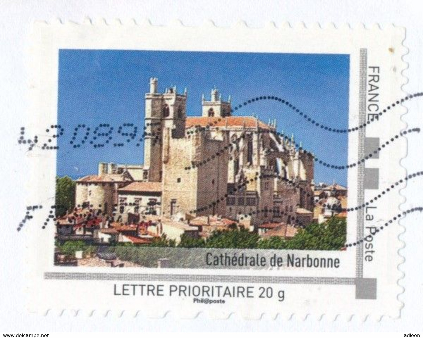 France-IDTimbres - Cathédrale De Narbonne - YT IDT 7 Sur Lettre Du 11-10-2010 - Cartas & Documentos