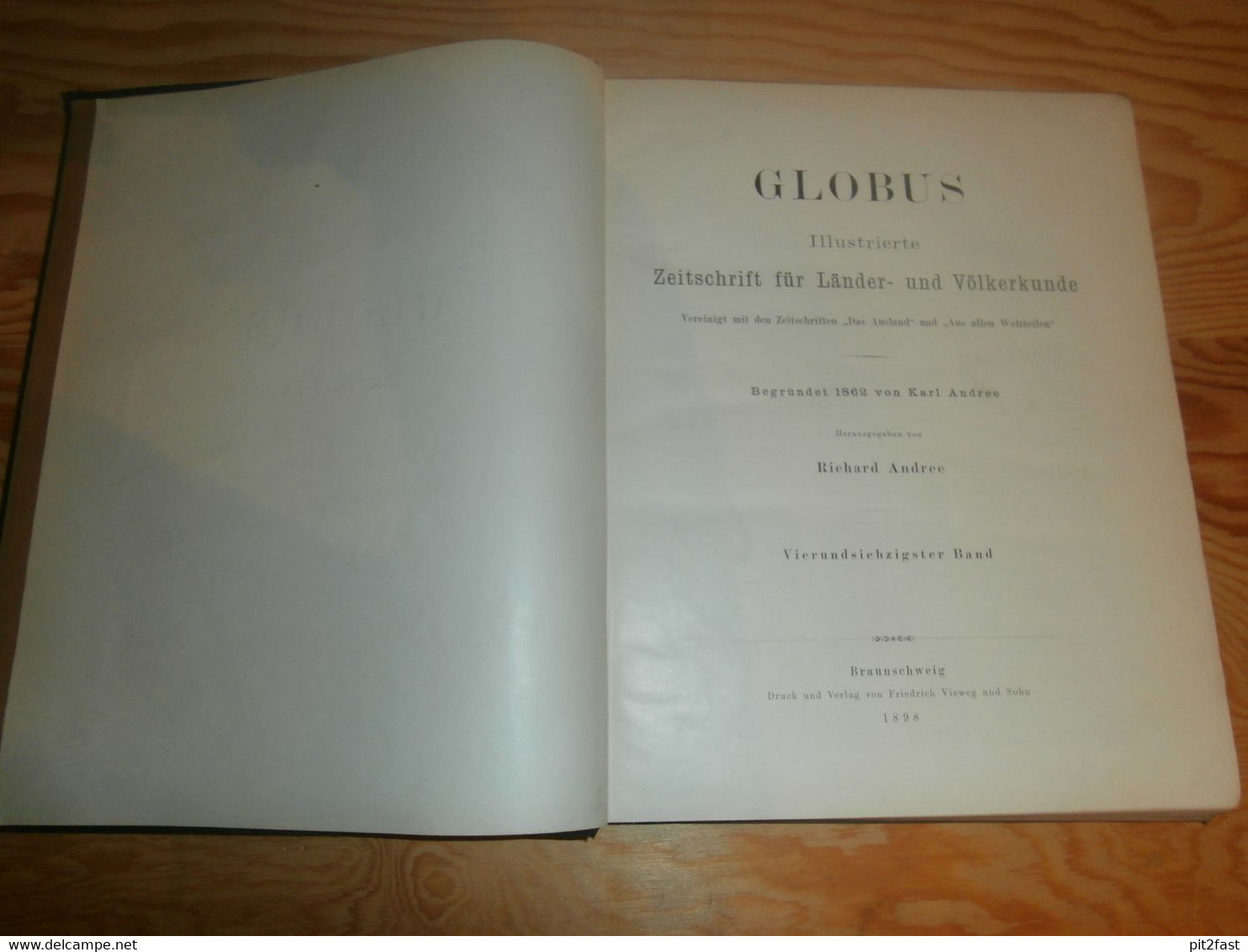 Völkerkunde Juli-Dezember 1898 , Gebundene Zeitschrift , Expeditionen , Kolonien , Reisen , Berichte , Etnologie !!! - Archeology